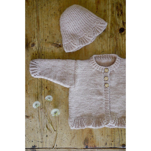 Poppy Cardi and Hat 8ply Knitting Pattern 