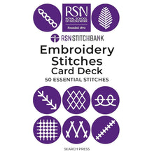 Load image into Gallery viewer, RSN Stitch Bank: The Embroidery Stitches Card Deck 
