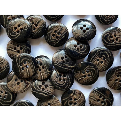 Recycled Coffee grounds button 15mm 