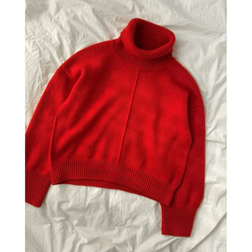 Scarlet Sweater Knitting Pattern by PetiteKnit 