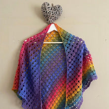 Load image into Gallery viewer, Sesia Iride Loto Crochet Shawl Pattern
