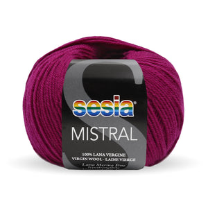 Sesia Mistral Fine Merino Unshrinkable 4ply Wool Boysenberry (2650) 