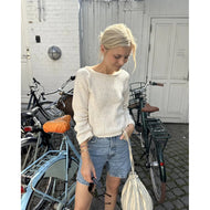 Sevilla Blouse Knitting Pattern by PetiteKnit 