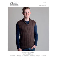 Shawl Collar Vest Pattern in Double Knit 8ply
