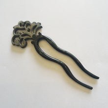Load image into Gallery viewer, Shawl Sticks &amp; Pins Horn Filigree 
