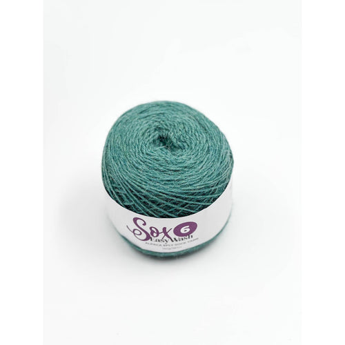 Sox 6 Easy Wash Alpaca Sock Yarn Aqua 