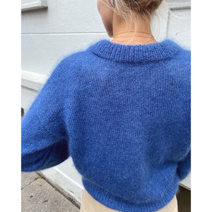 Stockholm V-Neck Sweater Knitting Pattern by PetiteKnit 