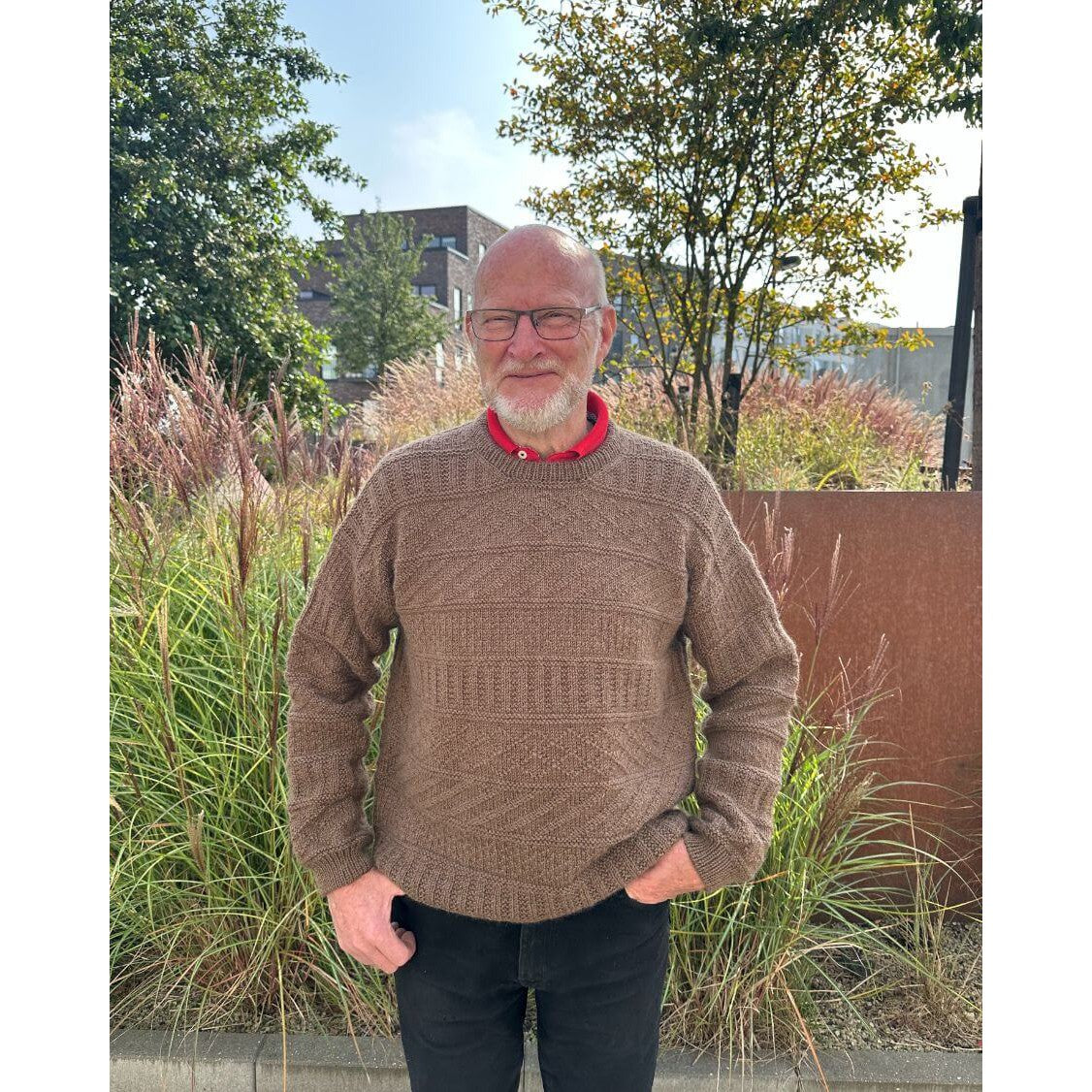 Storm Men's Sweater Knitting Pattern by PetiteKnit at Knitnstitch