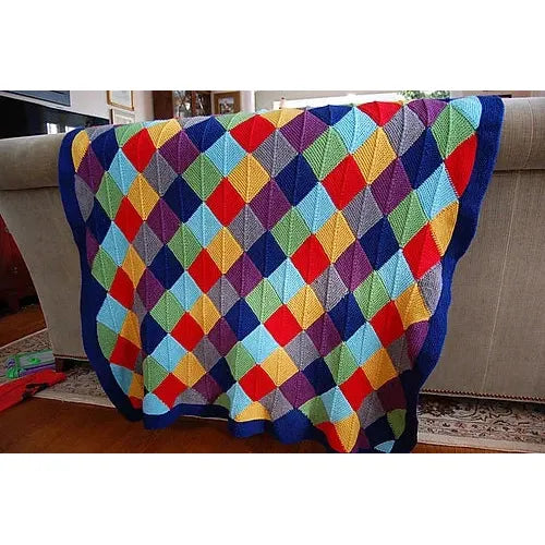 Sweet Faux Hawk Baby Blanket Knitting Pattern 