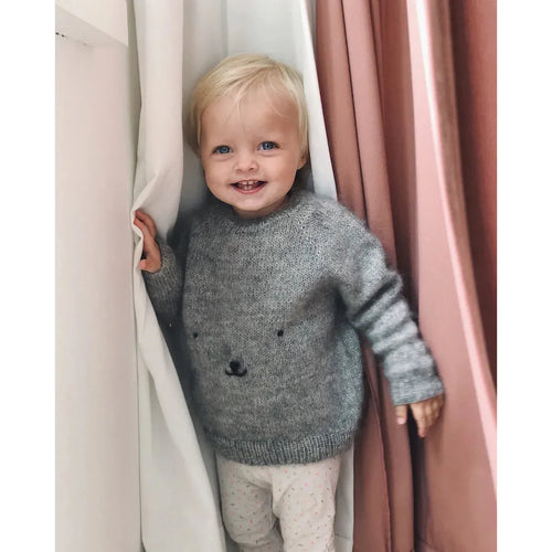 Teddy Bear Sweater Knitting Pattern by PetiteKnit 