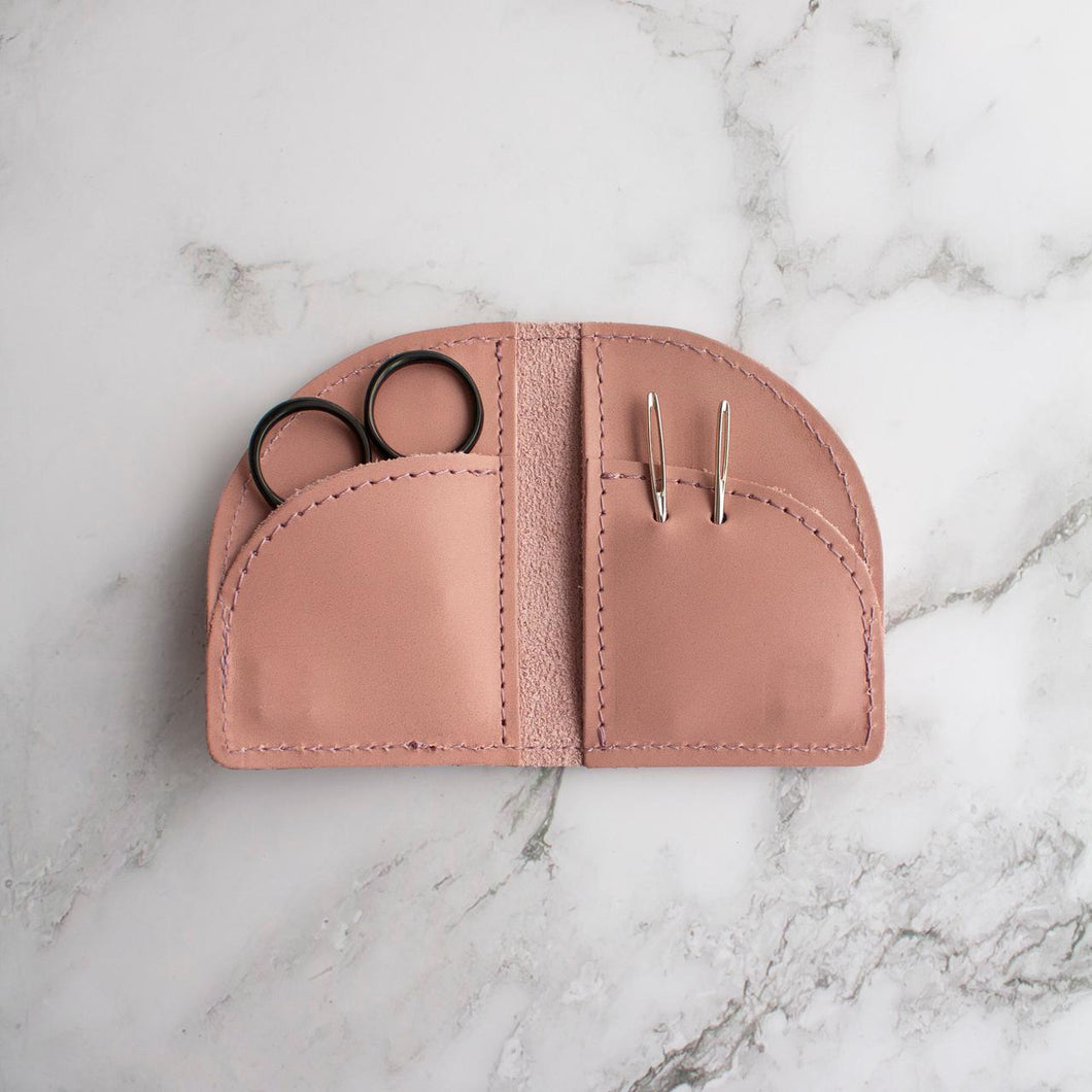 Thread and Maple On the Go Leather Notions Fold Rose / Rose 