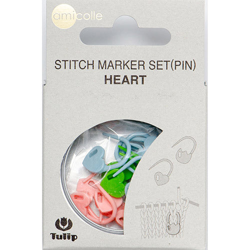 Tulip Stitch Marker Set (Hearts) 