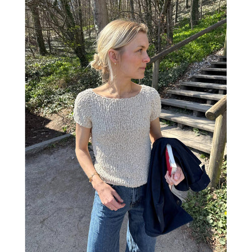 Wave Tee Knitting Pattern by PetiteKnit 