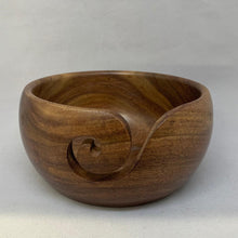Load image into Gallery viewer, Wooden Yarn Bowls Dark Wood 

