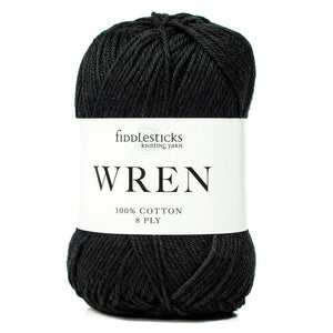 Wren Cotton DK 8Ply Black 
