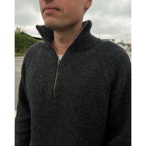Zipper Sweater Light Man Knitting Pattern by PetiteKnit 