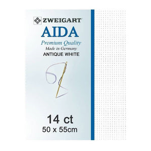 Zweigart 14 Count Aida 753706-110-264 Ivory per fat eighth - JK's Cross Stitch Supplies Zweigart 14 Count Aida 753706-110-264 Ivory per fat eighth - JK's Cross Stitch Supplies