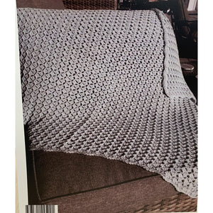 1546 Baby Alpaca DK 8Ply Blanket Crochet Pattern 