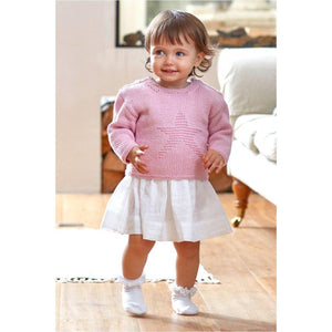 5269 DMC Baby Cotton Star Sweater Pattern