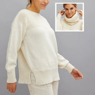 779 Graynor Boat Neck Jumper with Side Splits and 2 matching Cowls Pattern 