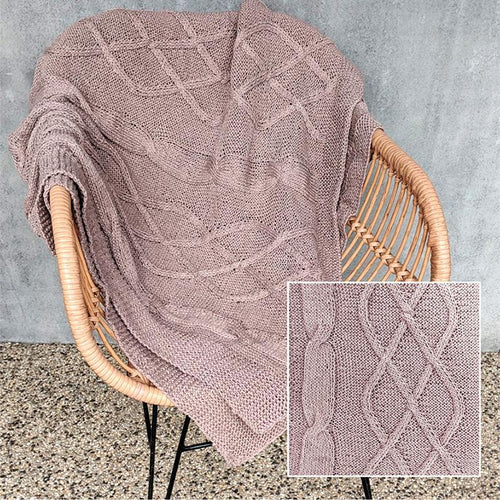 820 Hardwick Cabled Blanket Pattern