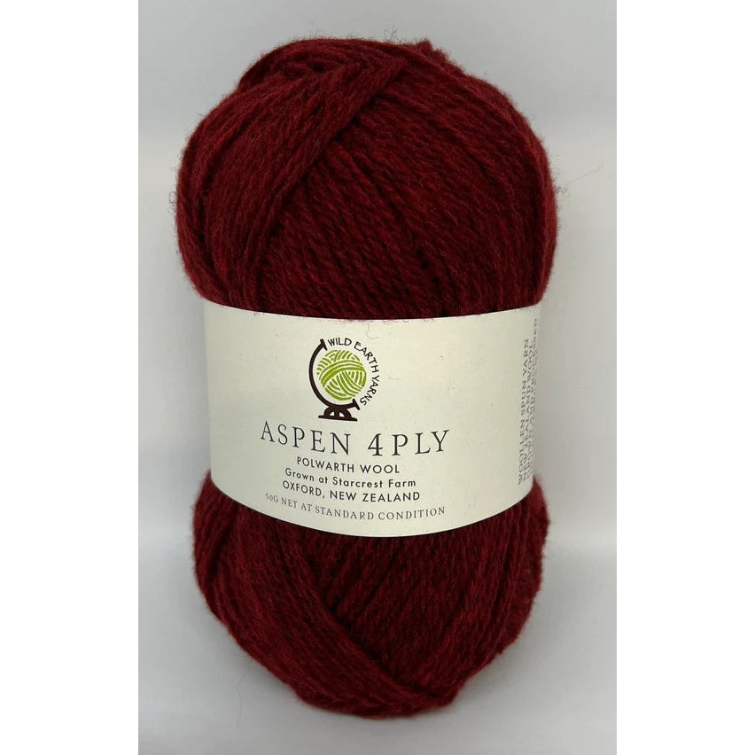 Aspen Polwarth 4ply Cherry 