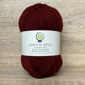 Aspen Polwarth 8ply Cherry 