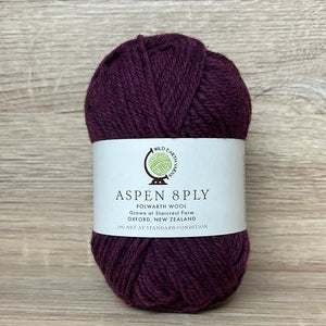 Aspen Polwarth 8ply Mulberry 