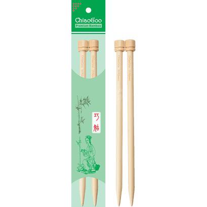 ChiaoGoo Bamboo Straight Needles - Natural finish - 23cm and 30cm 2.25mm / 23cm