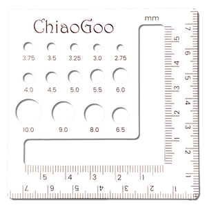 ChiaoGoo Needle / Hook Gauge Rulers Swatch Needle Gauge 7.5 cm / 3 inch 