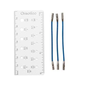 ChiaoGoo X-Flex Twist Blue Cables 5cm 7602-S (3 cables)