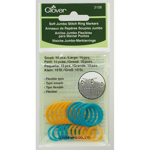 Clover Soft Stitch Ring Markers Jumbo