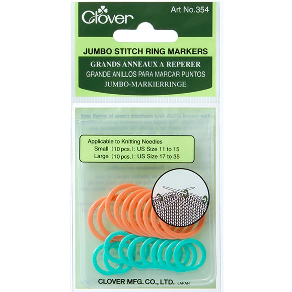 Clover Stitch Ring Markers Large to Jumbo 