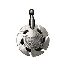 Load image into Gallery viewer, Clover Yarn Cutter Pendant Antique Silver
