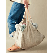 Load image into Gallery viewer, Cocoknits Rustic Linen Four Corner Bag
