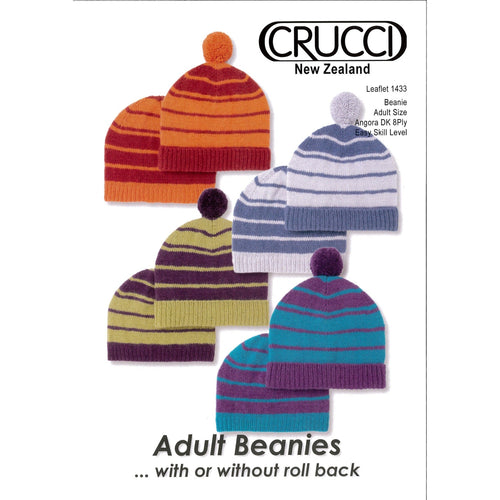Crucci Adult Beanie Pattern for 8Ply DK 