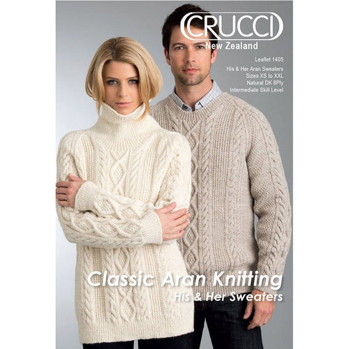 Crucci His and Hers Sweater Patterns for 8Ply 