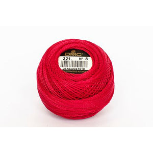 DMC Cotton Perle 8 Red 