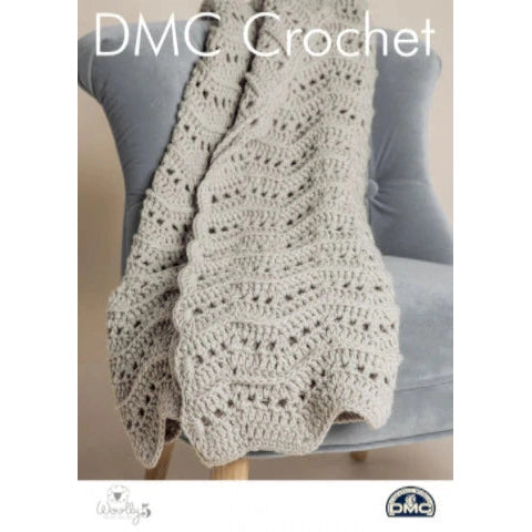 DMC Warm and Wavy Throw Crochet Pattern at Knitnstitch