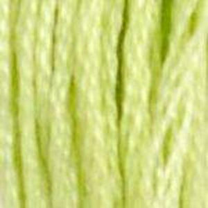 DMC Six Strand Embroidery Floss - Muted Greens 15 Green Charm