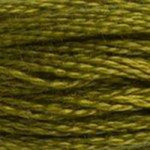 DMC Six Strand Embroidery Floss - Muted Greens 732 Bronze Green