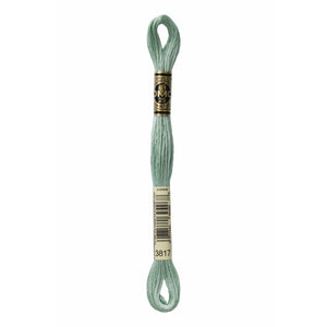 DMC Six Strand Embroidery Floss - Muted Greens 