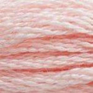DMC Six Strand Embroidery Floss - Pinks 225 Pale Shell Pink