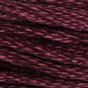 DMC Six Strand Embroidery Floss - Pinks 3685 Dark Mauve
