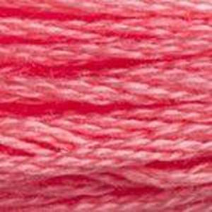 DMC Six Strand Embroidery Floss - Pinks 3706 Flamingo Pink