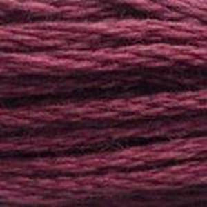 DMC Six Strand Embroidery Floss - Pinks 3802 Aubergine Mauve