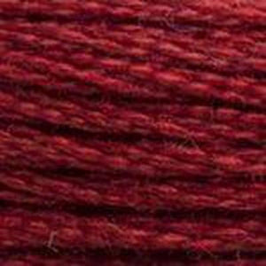 DMC Six Strand Embroidery Floss - Reds 3777 Leather Red