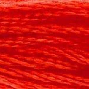 DMC Six Strand Embroidery Floss - Reds 606 Red Orange