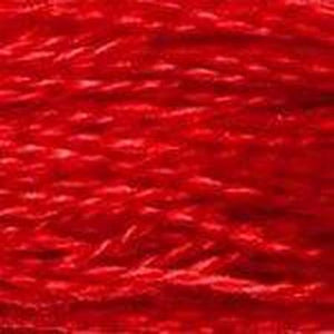 DMC Six Strand Embroidery Floss - Reds 666 Bright Red