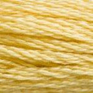 DMC Six Strand Embroidery Floss - Yellows 3822 Light Straw Yellow